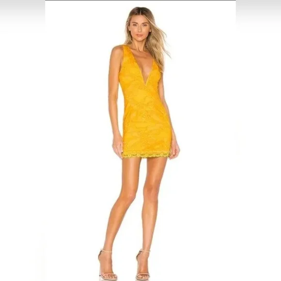 chinese dress ladies Yellow Satin Lace Maxi Dress  self-portrait-US